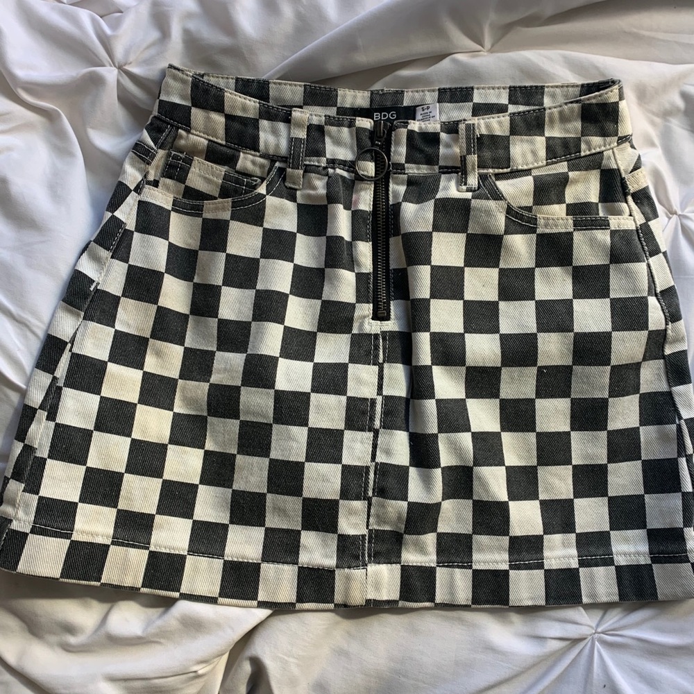 Urban outfitters checkered skirt